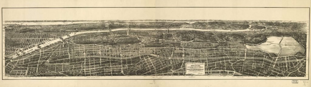 Old Map of New York City - Harlem River