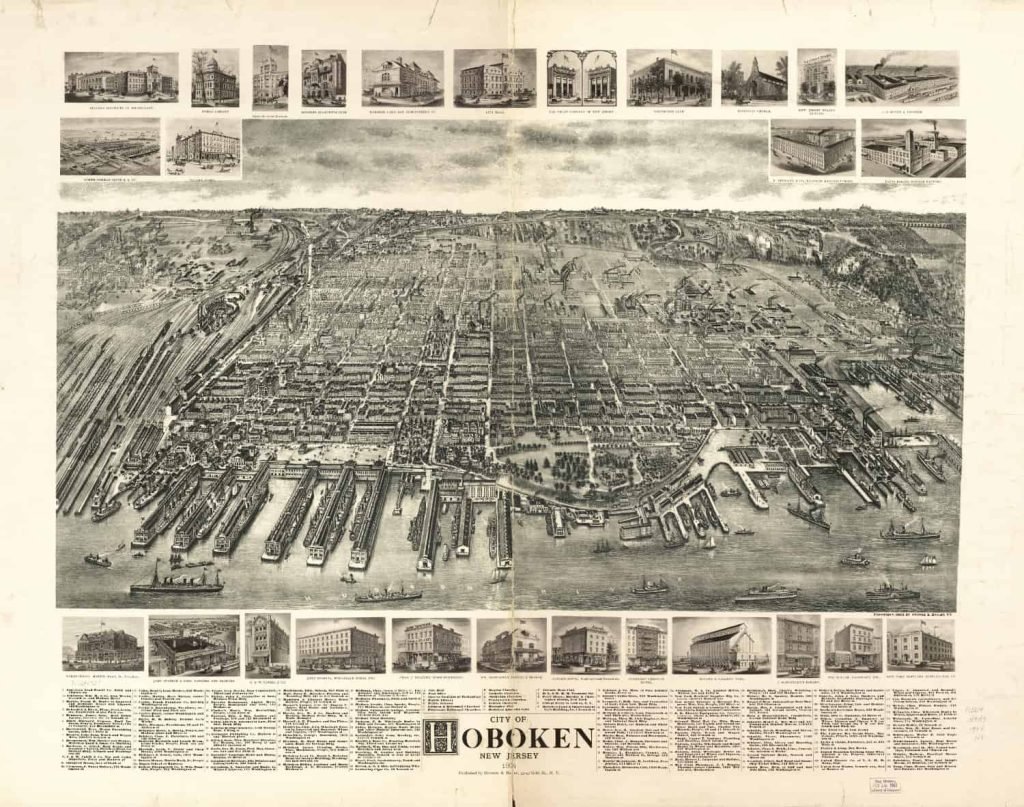 Old Map of New York City - Hoboken 1904